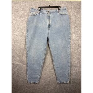 Vintage Levis 522 Tapered Fit Jeans Light Wash High Rise Denim Womens 24 Med USA